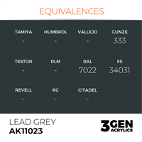 AK 3rd Generation Acrylics - Lead Grey