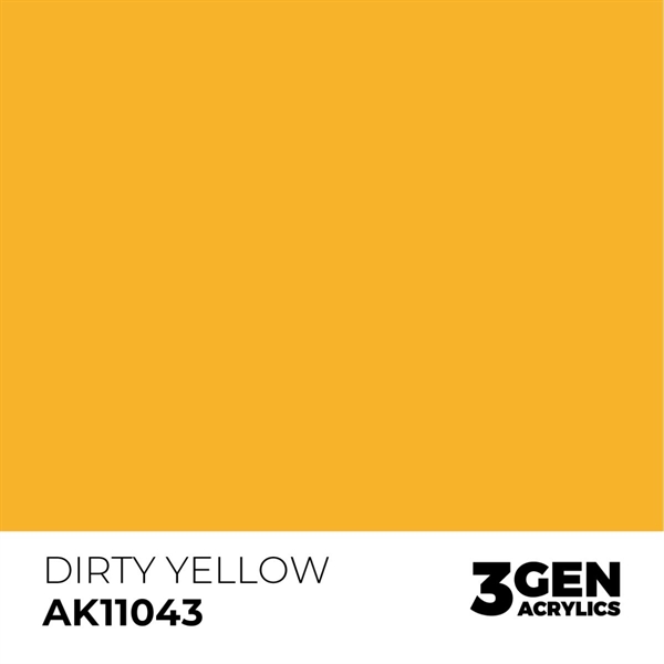 AK 3rd Generation Acrylics - Dirty Yellow