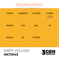 AK 3rd Generation Acrylics - Dirty Yellow