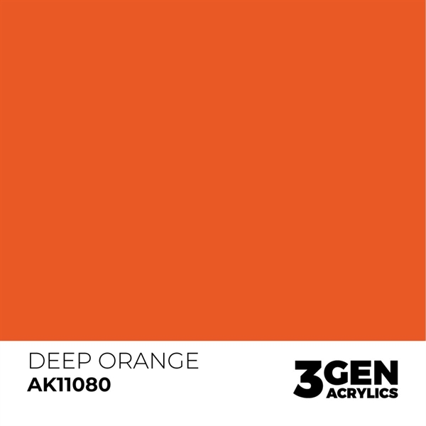 AK 3rd Generation Acrylics - Intense Deep Orange