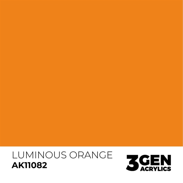AK 3rd Generation Acrylics - Luminous Orange