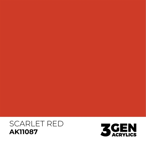 AK 3rd Generation Acrylics - Scarlet Red