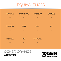 AK 3rd Generation Acrylics - Ocher Orange