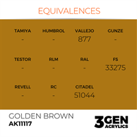 AK 3rd Generation Acrylics - Golden Brown