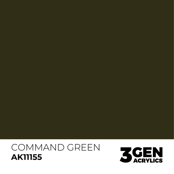 AK 3rd Generation Acrylics - Command Green
