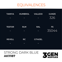 AK 3rd Generation Acrylics - Strong Dark Blue