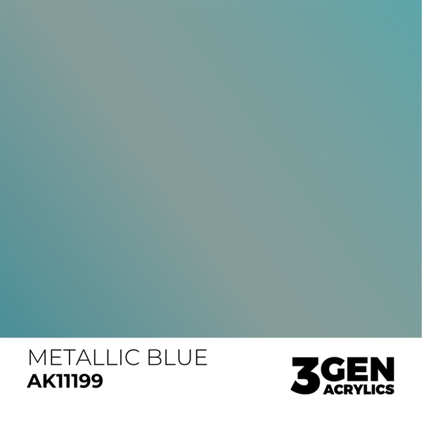 AK 3rd Generation Acrylics - Blue Metallic