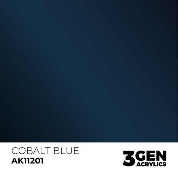 AK 3rd Generation Acrylics - Cobalt Blue Metallic
