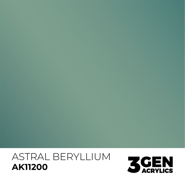 AK 3rd Generation Acrylics - Astral Beryllium Metallic
