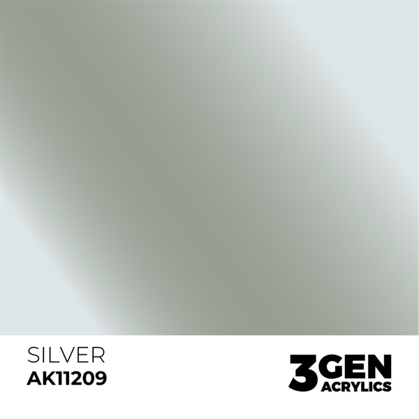 AK 3rd Generation Acrylics - Silver Metallic