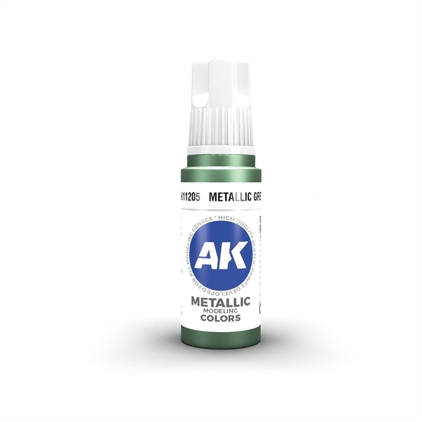 AK 3rd Generation Acrylics - Green Metallic