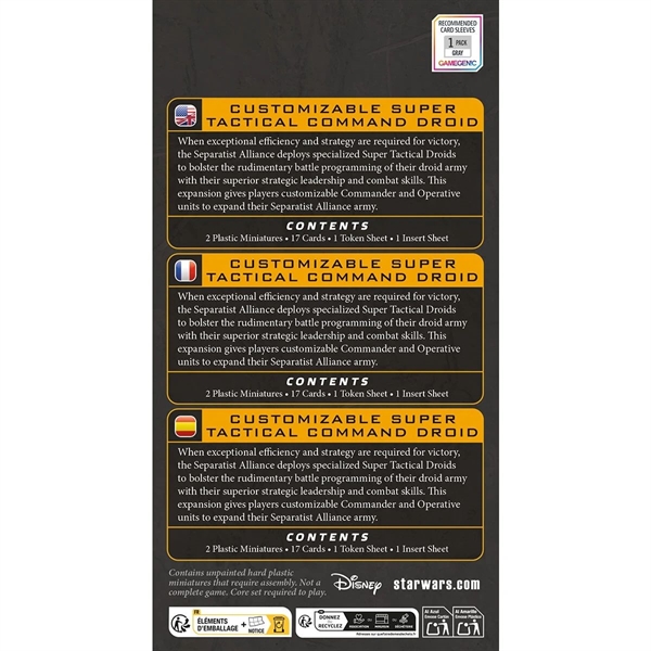 Star Wars: Legion - Custom. Super Tactical Command Droid