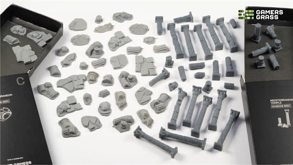 Gamers Grass - Mediterranean Temple, Basing Box