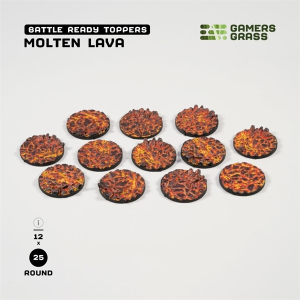 Gamers Grass - Base Toppers, Molten Lava 12Stk.