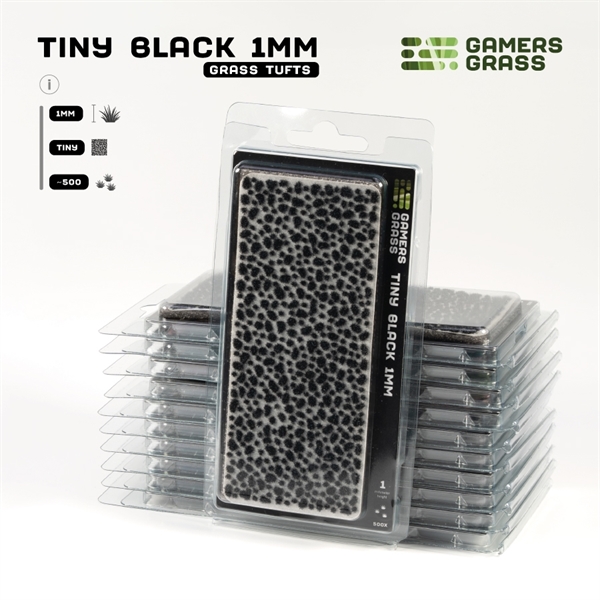 Gamers Grass - Tiny Tufts Black (1mm)