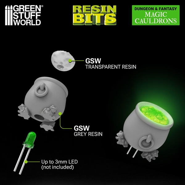 Green Stuff World - 3D-Druckset f�r 3mm LED