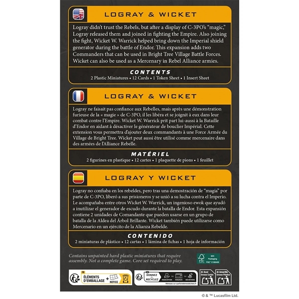 Star Wars: Legion - Logray & Wicket