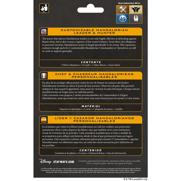Star Wars: Legion - Mandalorian Leader & Hunter