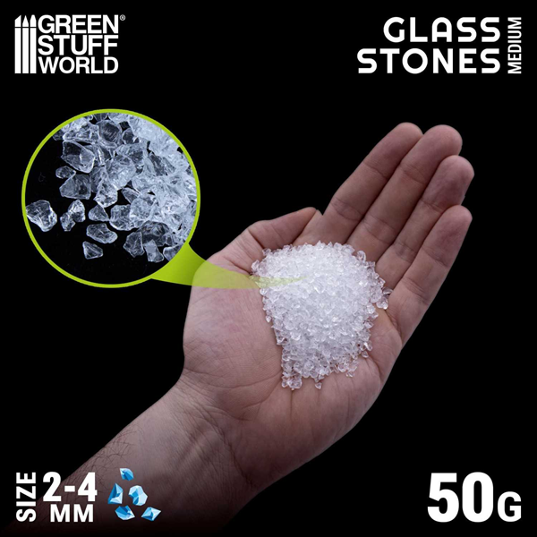 Green Stuff World - Zerkleinerte Glassteine 2-4mm