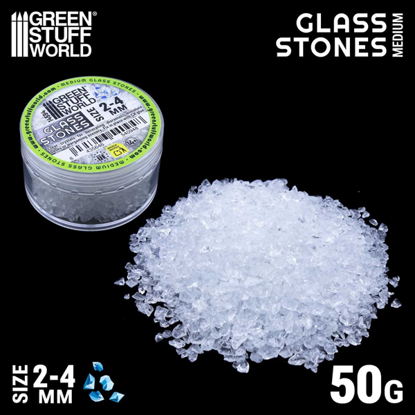 Green Stuff World - Zerkleinerte Glassteine 2-4mm
