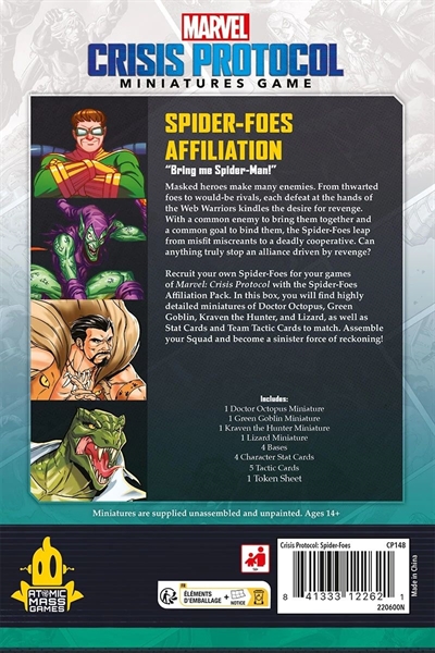 Marvel: Crisis Protocol - Spider-Foes Affiliation