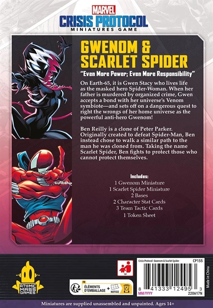 Marvel: Crisis Protocol - Gwenom & Scarlet Spider