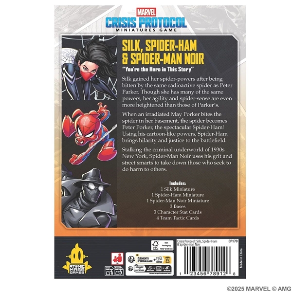 Marvel: Crisis Protocol - Silk, Spider-Ham & Spider-Man Noir
