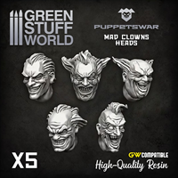 Puppetswar - Mad Clowns K�pfe