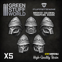 Puppetswar - Colonial Troopers (Maske) K�pfe