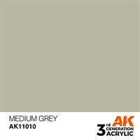 AK 3rd Generation Acrylics - Medium Grey