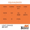 AK 3rd Generation Acrylics - Light Orange