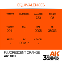AK 3rd Generation Acrylics - Fluorescent Orange