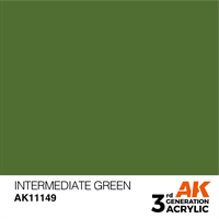 AK 3rd Generation Acrylics - Intermediate Green