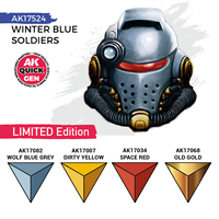 AK Quick Gen. Acrylics - Set: Winter Blue Soldiers