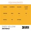AK 3rd Generation Acrylics - Dirty Yellow