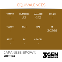 AK 3rd Generation Acrylics - Japanese Brown