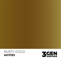 AK 3rd Generation Acrylics - Rusty Gold Metallic