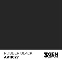 AK 3rd Generation Acrylics - Rubber Black