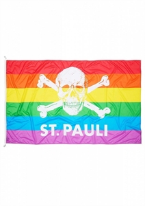 FC St. Pauli - Totenkopf Regenbogen, Hissfahne