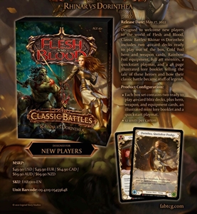 FaB - Classic Battles: Rhinar vs Dorinthea