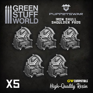 Puppetswar - Iron Skull Shoulder Pads