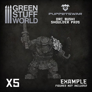 Puppetswar - Orc Bushi Shoulder Pads