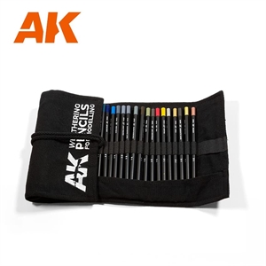 AK Interactive - Weathering Pencils, Cloth Case