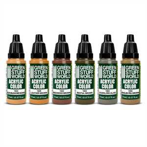 Green Stuff World - Farbset Leather Brown