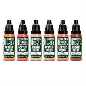 Green Stuff World - Farbset Flesh Tones
