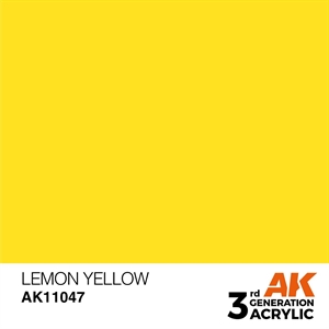 AK 3rd Generation Acrylics - Lemon Yellow