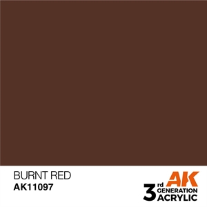 AK 3rd Generation Acrylics - Burnt Red