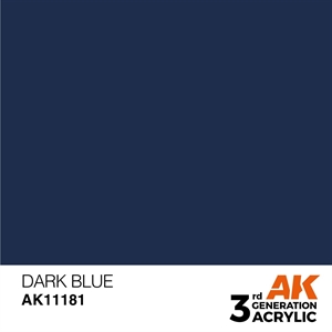 AK 3rd Generation Acrylics - Dark Blue