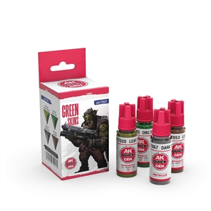 AK Quick Gen. Acrylics - Set: Green Skins