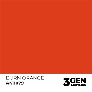 AK 3rd Generation Acrylics - Burn Orange